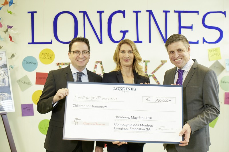 Children for Tomorrow welcomes Longines to the foundation’s headquarters in the presence of Ambassador of Elegance Stefanie Graf